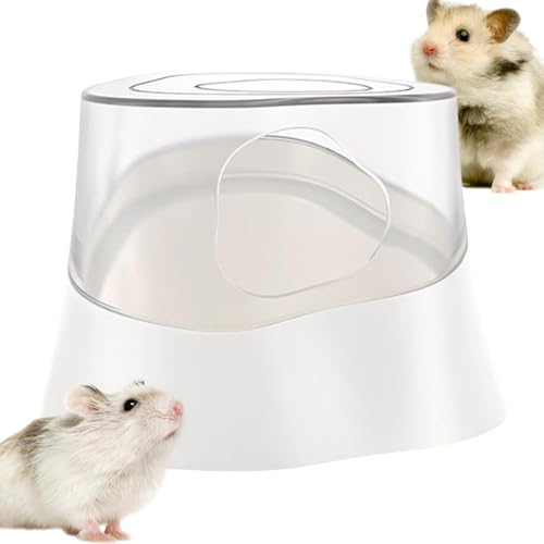 Tier Sandbad Box, Graben Sandbehälter, Hamster Sandbad, Hamster Bad Container, Transparent Hamster Badezimmer, Einfach zu Bedienen, Tragbar für Hamster Meerschweinchen von Diuyzoc