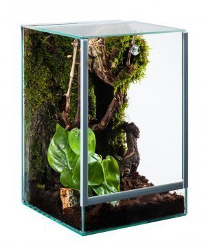 Glas Terrarium Glasterrarium 15x15x20 15 20 Falltür von Aquariumimpex