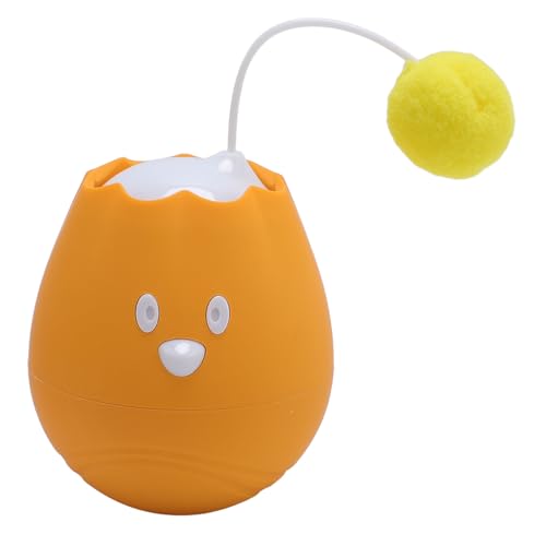 Diyeeni Interaktives Elektrisches Hundeballspielzeug, Wackeliges Ballspielzeug für Hunde, 360 ° Smart Automatic Rolling Dog Ball, Selbst Spielendes Katzenballspielzeug Lustiges (ORANGE) von Diyeeni