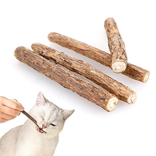 Djowyh 30 Stück Katzenminze Sticks, Kausticks, Katzenminze, Spielzeug Katzen Kauhölzer Sticks Für Katzen Zahnpflege Gegen Mundgeruch Natürlich Sicher Katzensticks Kausticks Set von Djowyh