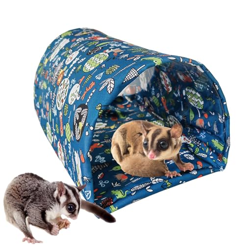 Djowyh Hamsterhaus-Tunnel,Hamster-Tunnelbett - Klappbares Hamsterbett - Kleintier-Röhrentunnel, Tunnel für Tiere, Igel zum Verstecken und Ausruhen für Frettchen, Hamster, Chinchilla von Djowyh