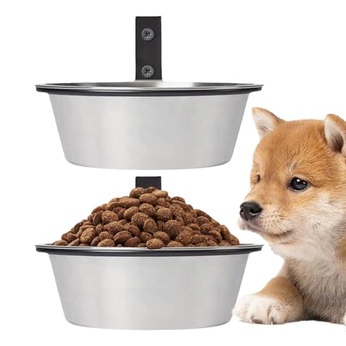 Djowyh Hundefutternäpfe,Wandmontierte Schale für Hundefutter und Wasser - 2 Stück Auslaufsicher Futterspender Katzenschüssel Mit Faltbarem Ständer, Haustierzubehör Für Die Innenfütterung Zu Hause Und Djowyh Hundefutternäpfe,Wandmontierte Schale für Hundefutter und Wasser - 2 Stück Auslaufsicher Futterspender Katzenschüssel Mit Faltbarem Ständer, Haustierzubehör Für Die Innenfütterung Zu Hause Und von Djowyh