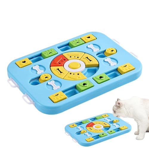 Djowyh Langsamer Futternapf für Katzen, langsamer Futternapf für Hunde - Langsam fressende Hundegerichte | Katzen-Puzzle-Spielzeug, Futternäpfe, Haustierzubehör, Labyrinth-Puzzle-Schüssel für das von Djowyh