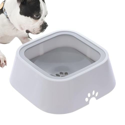 Djowyh Tropffreier Hundewassernapf, Kein Spritzer Hundewassernapf | Haustier-Wasserspender, spritzfreier Hundewassernapf - Schwimmender Wasserspender für Hunde, für Heimtierhandlungen von Djowyh