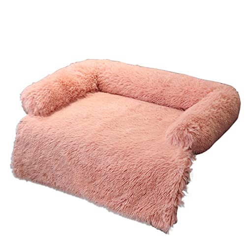 Dkings Hundedecke Couchkissen für Hunde und Katzen Plüsch Hundematte Klein Hundebett Hundesofa Wasserfeste Unterseite Sofaschutz Waschbar Kofferraumschutz (Rosa) von Dkings