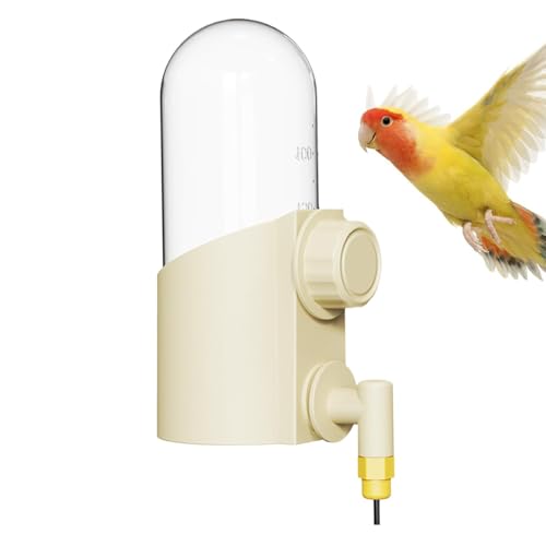 Dmuzsoih Automatischer Vogelwasserfuttermittel, Vogelwasserfuttermittel für Käfig - Automatische Wasserversuche mit großer Kapazität - Mehrzweck -Haustierwasserer, Hangable -Trinker für Kanarien von Dmuzsoih