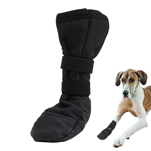 Dmuzsoih Hundepfoten-Wundabdeckung, Hundebein-Wundabdeckung, rutschfeste Sohle, verstellbare Hundestiefel für verletzte, wasserdicht, Hundestiefel und Pfotenschutz, atmungsaktiv, leicht, von Dmuzsoih