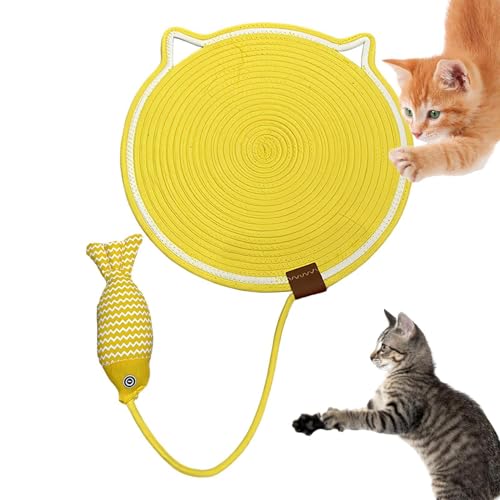 Dmuzsoih Kratzpads für Indoor-Katzen, Kratzmatte, Katzenkratzteppich, Möbelschutz, Baumwollseil, Katzenkratzer, rutschfeste Kratzpads, Teppich für Freunde, Familien von Dmuzsoih