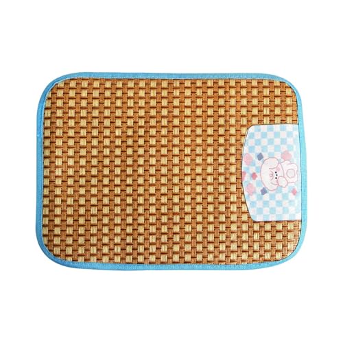 Dmuzsoih Kühlkissen für Hunde, Haustierkühlkissen,Coole Pet Pad Isomatte - Kühlmatte für Hunde, Kühlmatte für Hunde, Rattan-Haustierbett-Mattenkissen, rutschfest für Zwinger/Sofa/Bett/Boden/Autositze von Dmuzsoih