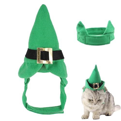 Dmuzsoih Lustiger Haustier-Kopfschmuck | Kopfbedeckung, Haustiermütze, Foto-Requisite, Weihnachtsmützen - Haustierhut, Foto-Requisiten, Haarschmuck für Haustiere, St. Patrick's, Katzen, Welpen von Dmuzsoih