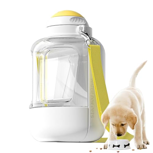 Dmuzsoih Wasserflasche für Hunde,Hundewasserflasche | Auslaufsicherer Wasserspender für Hunde mit großer Kapazität,Tragbarer, innovativer Trinkflaschen-Wasserspender für Haustiere, Hunde, Welpen, von Dmuzsoih