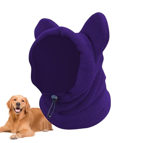 Hunde-Wintermütze: Polarfleece-Hunde-Kapuze, warme Mütze, Wintermützen für Hunde, Hundeohrenschützer, Lärmschutz, waschbar, kaltes Wetter, winddicht, verstellbar, leiser Ohren-Kapuzenpullover, von Dmuzsoih