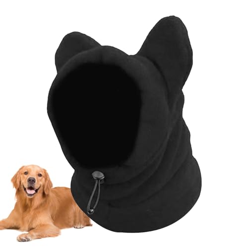 Hunde-Wintermütze: Polarfleece-Hunde-Kapuze, warme Mütze, Wintermützen für Hunde, Hundeohrenschützer, Lärmschutz, waschbar, kaltes Wetter, winddicht, verstellbar, leiser Ohren-Kapuzenpullover, von Dmuzsoih