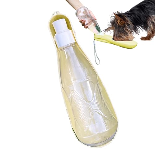 Reiseflasche für den Hundespaziergang, Wasserflaschenspender für Hunde,450 ml Wasserspender für Hunde, Trinkflasche für unterwegs - Auslaufsicherer Haustier-Trinkbecher für Spaziergänge im Freien, zum von Dmuzsoih
