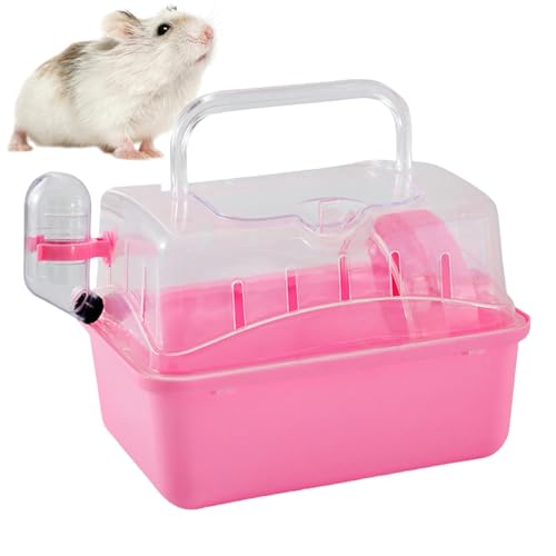 Transportkäfig für Kleintiere, 23 x 17 x 16 cm, Hamsterkäfig, Transportkäfig für kleine Haustiere, Meerschweinchen-Käfig, Meerschweinchen-Pi-G-Tragetasche, tragbare Hamster-Reisetasche, von Dmuzsoih