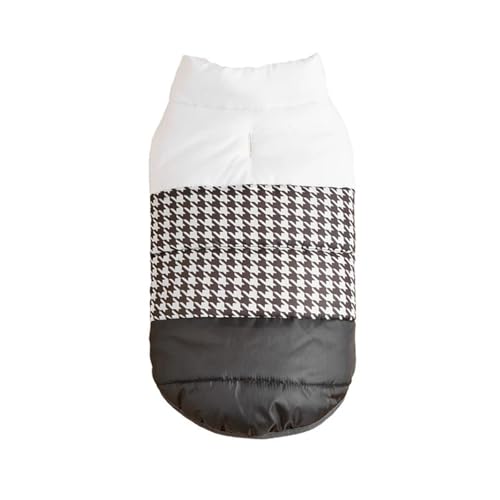 Wintermantel für Hunde, Winterkleidung, warme Hundekleidung für kleine Hunde, Weihnachten, großer Hundemantel, Winterkleidung, Chihuahua (Schwarz-Weiß, XXL) von DoRysk