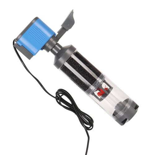 Doact Aquarium-Pumpenfilter, Sauerstoffanreicherung, Multifunktions-Absaugung von Fischabfällen, Leiser Aquarium-Innenfilter, Stabiler Saugnapf für Aquarien (EU-Stecker 220 V) von Doact