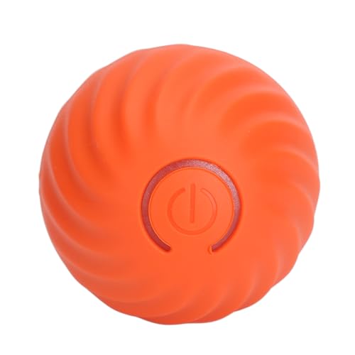 Doact Interaktiver Katzenball, LED-Licht, Drehbarer Rollball für Haustiere, 360 Grad für Hunde (Rot) von Doact