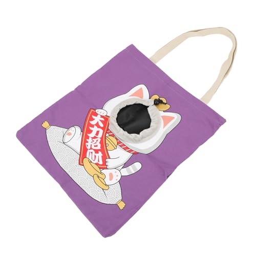 Haustier-Umhängetasche, Canvas-Katzentragetasche, Schöne Haustiertasche für 0–8 Kg Schwere Kleintiere von Doact