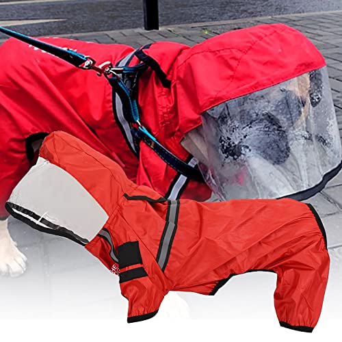 Hunde-Regenjacke, Wasserdichter Regenoverall, Hunde-Poncho, Hunde-Regenmantel, Outdoor-Haustierkleidung, Regenmantel, Schneesichere, Winddichte Kleidung für Große, Mittelgroße von Doact