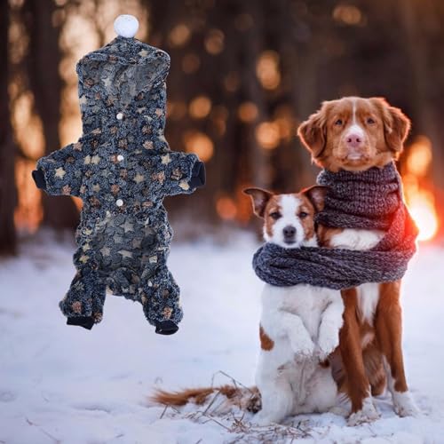 Hunde-Wintermantel, Jungen-Hundekleidung, Hunde-Kapuzenpullover, Hunde-Herbst-Winter-Kleidung, Haustier-Einteiler, Haustier-Kleidung, Anzug, Warme Pyjamas, Kleidung für Mädchen, von Doact