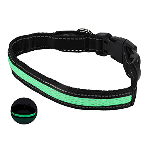 Leuchtendes Katzenhalsband, LED-Hundehalsband, Leuchtet Im Dunkeln, Hundehalsband, Leuchtendes Hundehalsband, Wiederaufladbares Leuchtendes Hundehalsband mit Reflektierenden von Doact