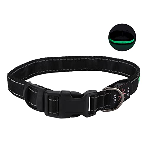 Leuchtendes Katzenhalsband, LED-Hundehalsband, Leuchtet Im Dunkeln, Hundehalsband, Leuchtendes Hundehalsband, Wiederaufladbares Leuchtendes Hundehalsband mit Reflektierenden von Doact