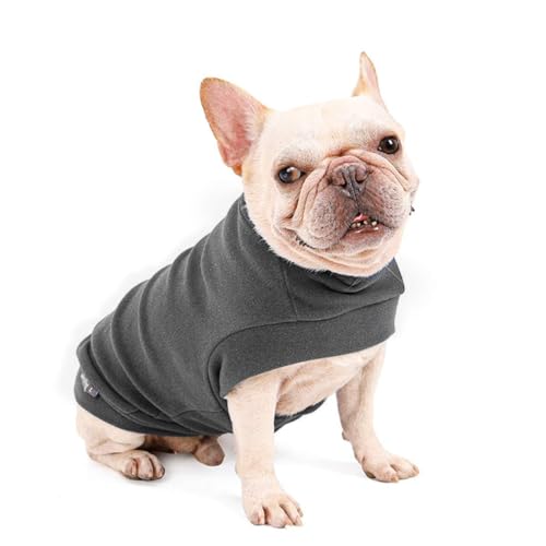 Hund Pullover - weiche und warm T-Shirt Hunde Frühling Kleidung Mantel Katzenpullover für kleine Hunde Katzen Grau L von Dociote