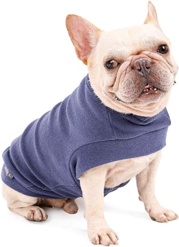 Hund Pullover - weiche und warm T-Shirt Hunde Frühling Kleidung Mantel Katzenpullover für kleine Hunde Katzen M Lilagrau von Dociote