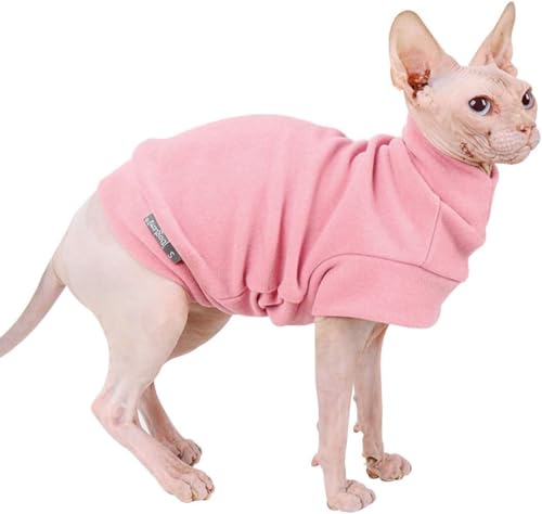 Hund Pullover - weiche und warm T-Shirt Hunde Winter Kleidung Mantel Katzenpullover für kleine Hunde Katzen M Rosa von Dociote