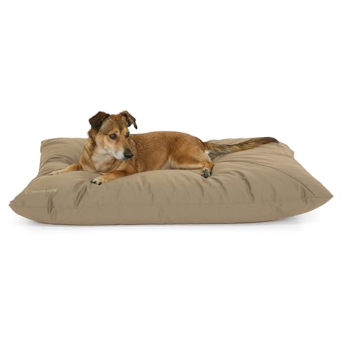 Doctor Bark Country Hundekissen Große Hunde Waschbar - Hundebett Weich - Liegekissen Kuschelig Pflegeleicht - GreenLabel (Country-Kissen - XL, Goldbraun) von Doctor Bark