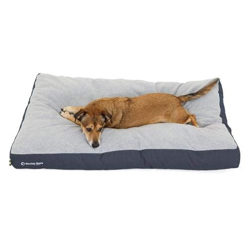 Doctor Bark Hundekissen Große Hunde Waschbar - Hundebett Weich Flauschig - Strapazierfähiges Kuscheliges Liegekissen - GreenLabel (L - 100x72 cm, Königsblau) von Doctor Bark