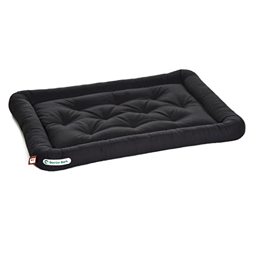 Doctor Bark Hundekissen - orthopädisches Hundebett, 95°C waschbar, hygienisch, robust & bequem (L - 90x70 cm, Schwarz) von Doctor Bark