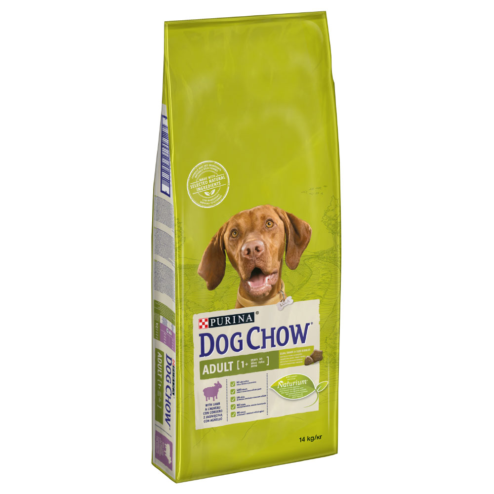 2 kg gratis! 14 kg PURINA Dog Chow - Adult Lamm von Dog Chow