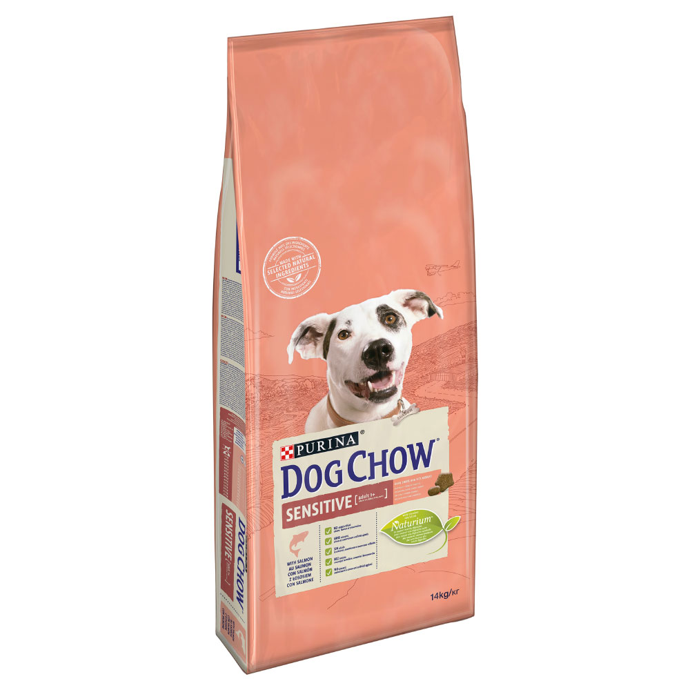 2 kg gratis! 14 kg PURINA Dog Chow - Adult Sensitive Lachs von Dog Chow