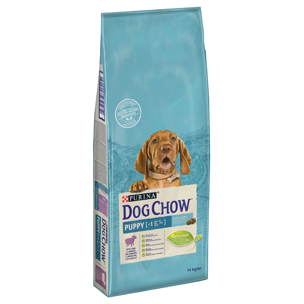 2 kg gratis! 14 kg PURINA Dog Chow - Puppy Lamm & Reis von Dog Chow