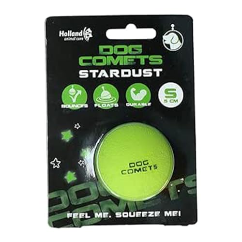 Dog Comets Ball Stardust Ø5 cm - Hundespielzeug Ball - Hundeball Naturkautschuk - Ball Hund - Grün - 1 stück von Dog Comets