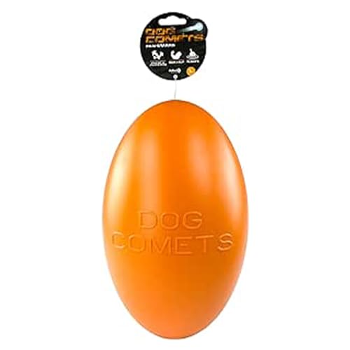 Dog Comets Pan-Stars - Hundespielzeug - Hundeball - geeignet für große Hunde - schwimmend – L - 30 cm - Orange von Dog Comets