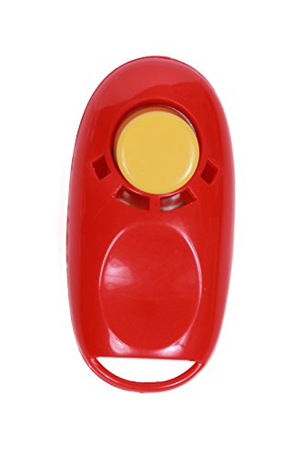 Dog-Toy Button Clicker - Clickertraining für Hunde, Katzen und Pferde (rot) von Dog-Toy