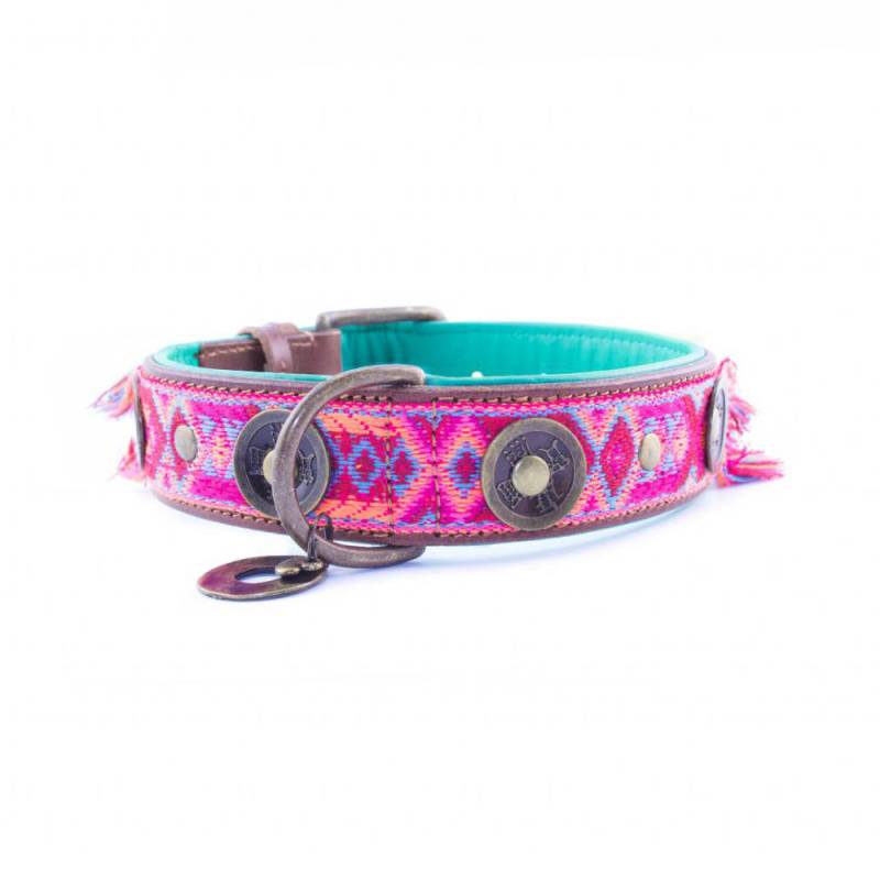 DWAM Halsband - Boho Rosa - L (4 cm) von Dog With A Mission