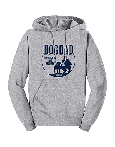 Dog is Good Dog Dad Kapuzenpullover (Grau, XX-Large) von Dog is Good