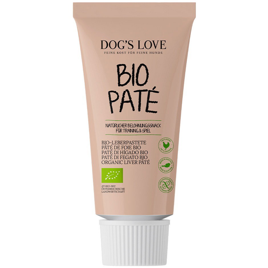 DOG'S LOVE Bio Paté 80g | 100% Bio Huhn | Leberpastete Hunde Leckerli für Training & Spiel | cremiger Bio Snack für Hunde DOG'S LOVE Bio Paté 80g | 100% Bio Huhn | Leberpastete Hunde Leckerli für Training & Spiel | cremiger Bio Snack für Hunde von Dog's Love
