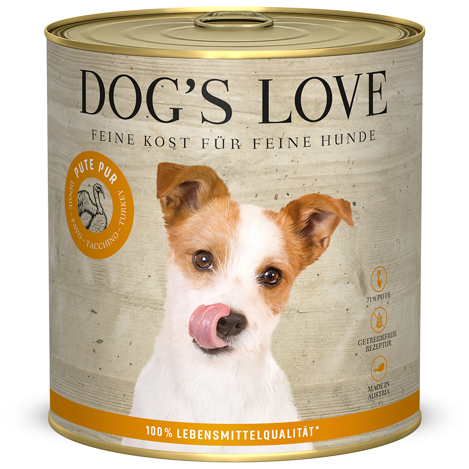 DOG'S LOVE Hunde Nassfutter Pur aus Pute / Truthahn 800g | Hundefutter für Adult DOG'S LOVE Hunde Nassfutter Pur aus Pute / Truthahn 800g | Hundefutter für Adult von Dog's Love