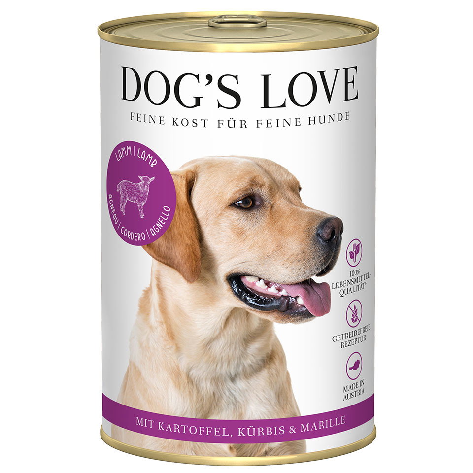 DOG'S LOVE Hunde Nassfutter aus Lamm 400g | Hundefutter für Adult DOG'S LOVE Hunde Nassfutter aus Lamm 400g | Hundefutter für Adult von Dog's Love