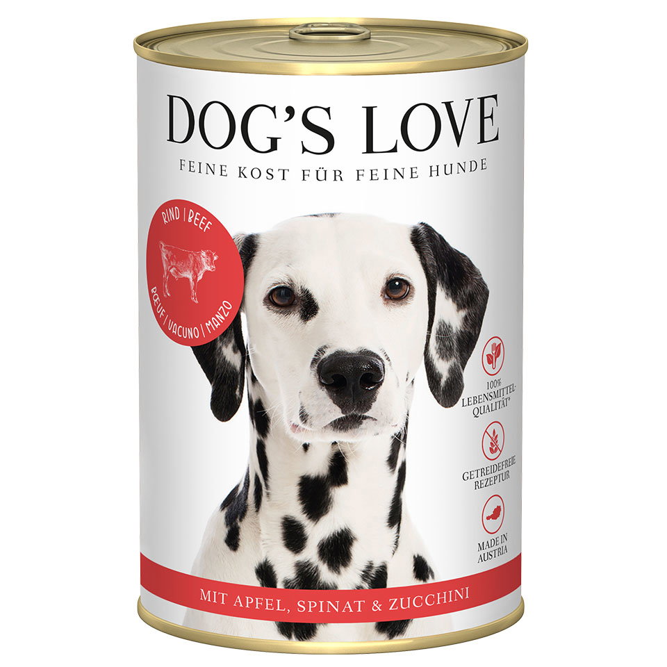 DOG'S LOVE Hunde Leckerlis DOG'S LOVE Hunde Nassfutter aus Rind 400g | Hundefutter für Adult , getreidefrei | Trainings-Leckerli & Belohnung für Hunde DOG'S LOVE Hunde Leckerlis DOG'S LOVE Hunde Nassfutter aus Rind 400g | Hundefutter für Adult , getreidefrei | Trainings-Leckerli & Belohnung für Hunde von Dog's Love