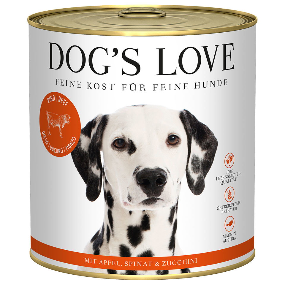 DOG'S LOVE Hunde Nassfutter aus Rind 800g | Hundefutter für Adult DOG'S LOVE Hunde Nassfutter aus Rind 800g | Hundefutter für Adult von Dog's Love