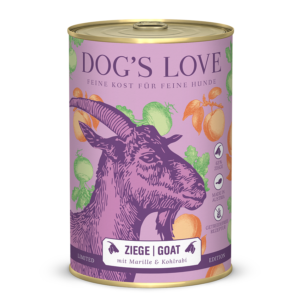 DOG'S LOVE Hunde Nassfutter aus Ziege 400g | Hundefutter für Adult DOG'S LOVE Hunde Nassfutter aus Ziege 400g | Hundefutter für Adult von Dog's Love