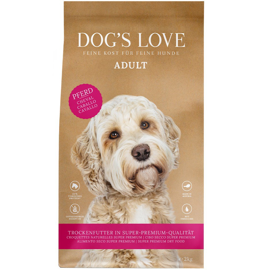 DOG'S LOVE Hunde Trockenfutter Multipack 4x2kg aus Pferd | Hundefutter für Adult DOG'S LOVE Hunde Trockenfutter Multipack 4x2kg aus Pferd | Hundefutter für Adult von Dog's Love