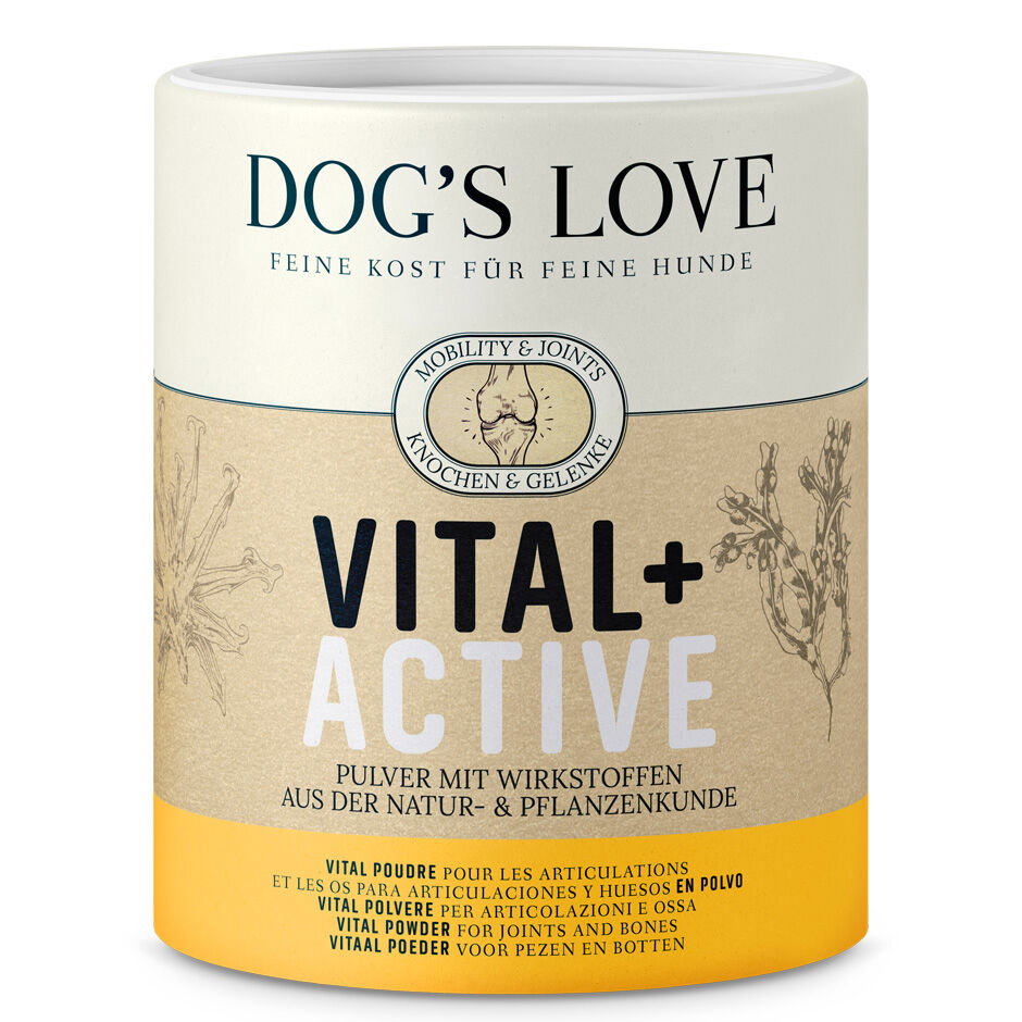 DOG'S LOVE Vital Active Pulver 500g | Pulver für Gelenke & Knochen | Mit Chondroitin & Glucosamin | Nahrungsergänzungsmittel für Hunde DOG'S LOVE Vital Active Pulver 500g | Pulver für Gelenke & Knochen | Mit Chondroitin & Glucosamin | Nahrungsergänzungsmittel für Hunde von Dog's Love