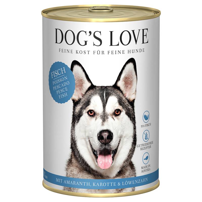 Dog´s Love Adult 6 x 400 g - Fisch von Dog´s Love